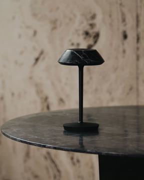 mini FIORE BLACK - Rechargeable marble table lamp by Maami Home - view 3